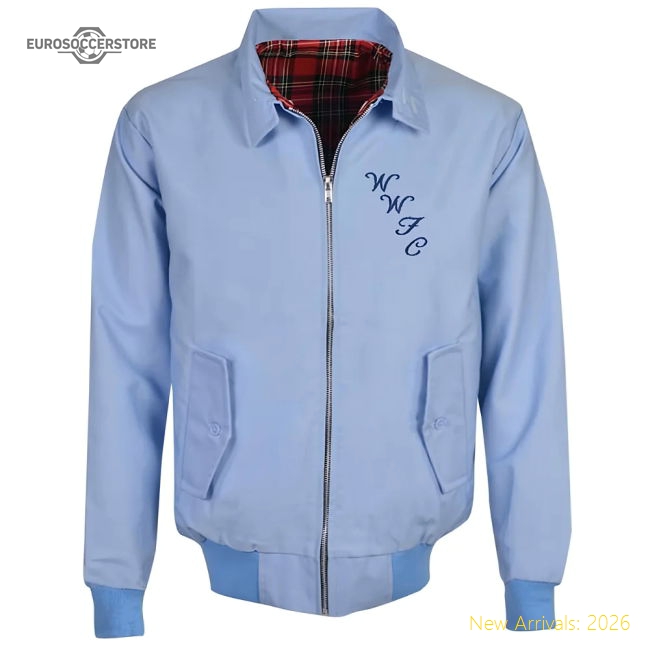 Wycombe Wanderers Light Blue Harrington Jacket - Unbeatable Value