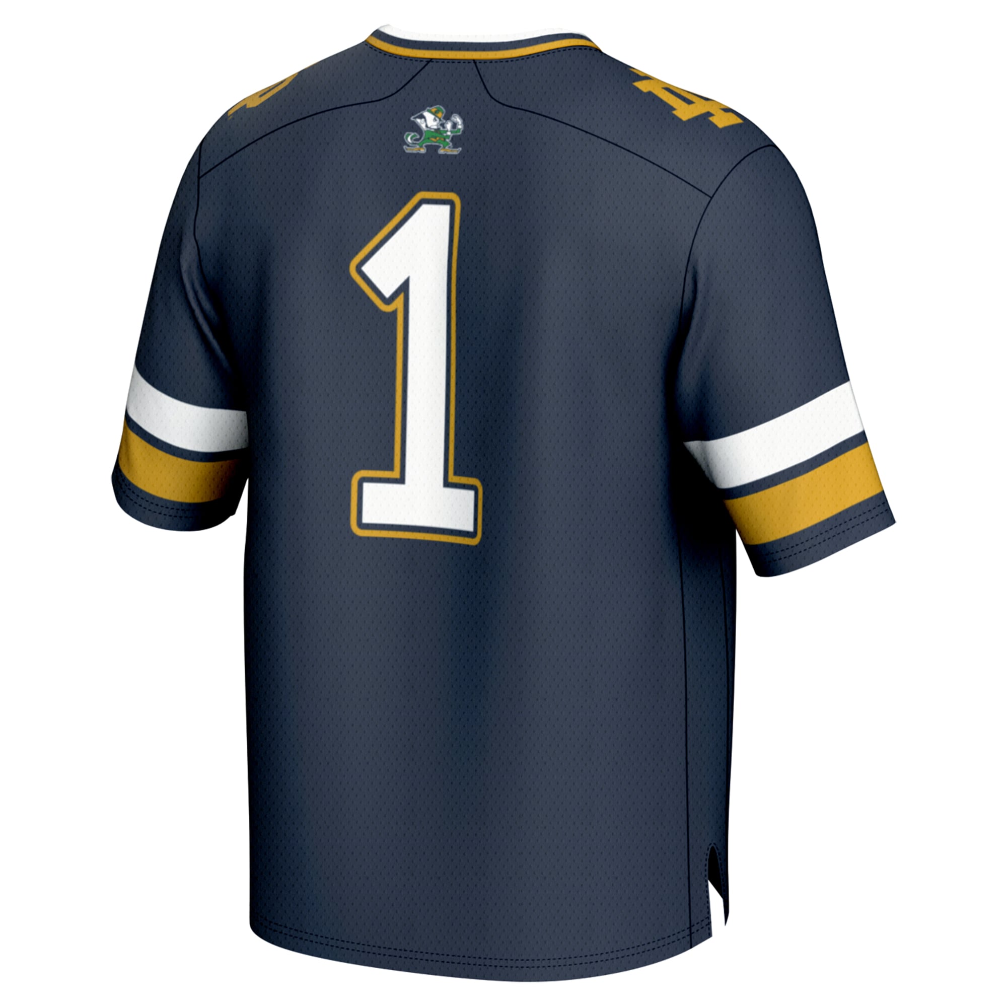 Youth #1 Navy Notre Dame Fighting Irish Lightweight Collegiate Football Fashion Jersey
