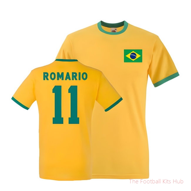 Men Romario Brazil Ringer Tee (yellow)