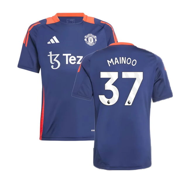 match worn 2024-2025 Man Utd Training Jersey (Night Indigo) - Kids ...