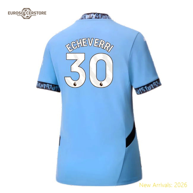 Premium Man City Womens Jersey Echeverri 2024-2025 Performance Fabric