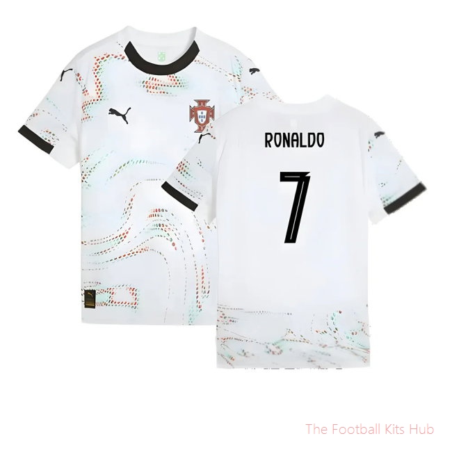 2025-2026 Portugal Away Shirt (Kids) (Ronaldo 7)