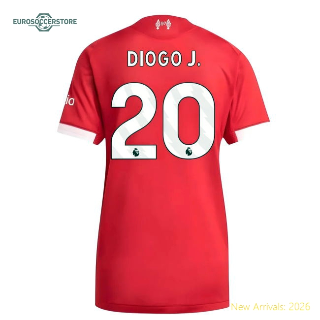 2025-2026 Liverpool Womens Refined Diogo J. Jersey Smart Fabric
