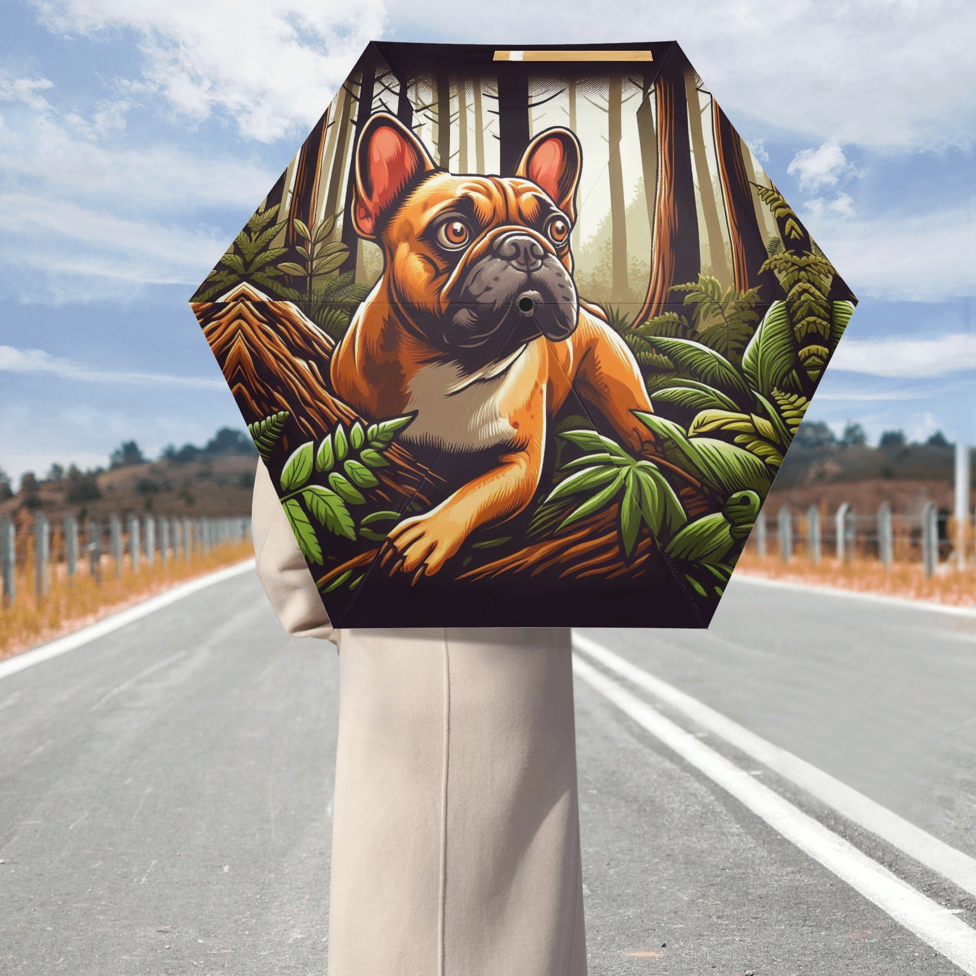 French Bulldog Willow Umbrella Cute Frenchie Essential
