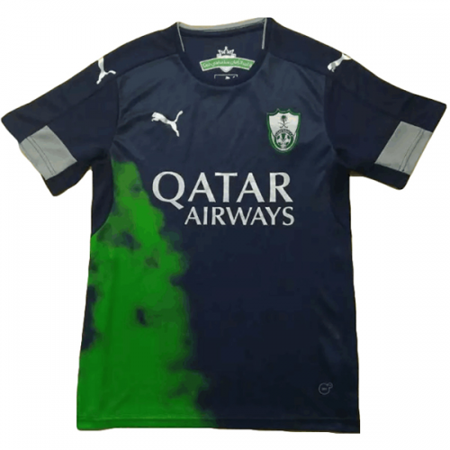 Match Quality Al-Ahli Jeddah Away 201617 Black Soccer Jersey Shirt