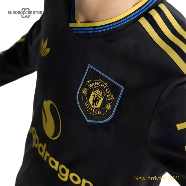 Authentic 2025-2026 Man Utd Authentic Long Sleeve Third Shirt