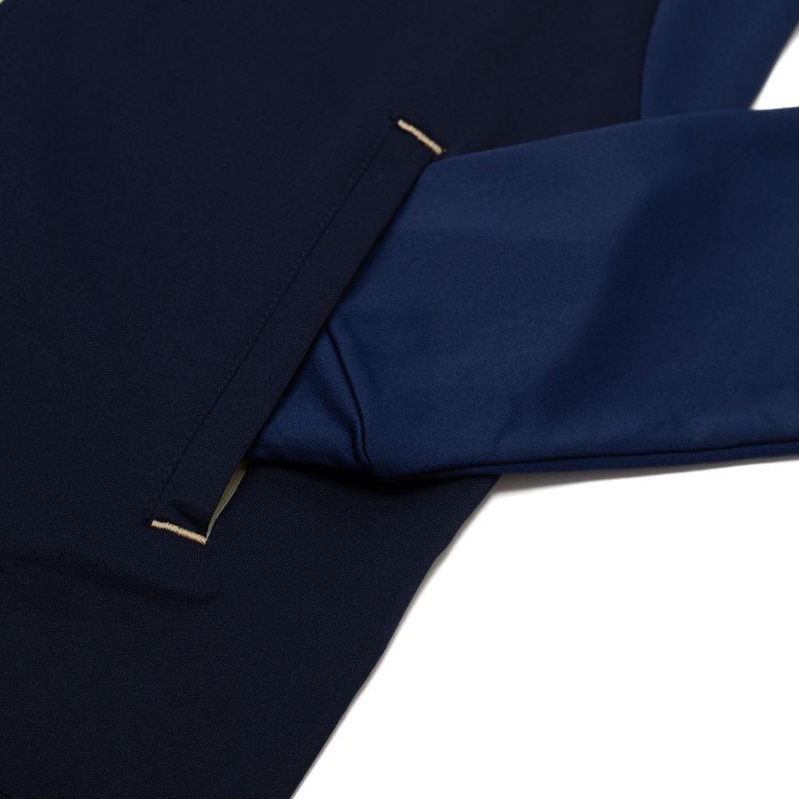 Lyngby BK Training Shirt Full Zip Elite - Navy/Beige