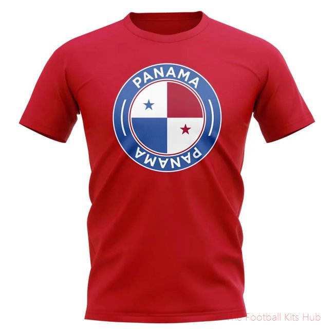 Panama Football Badge T-Shirt (Red)