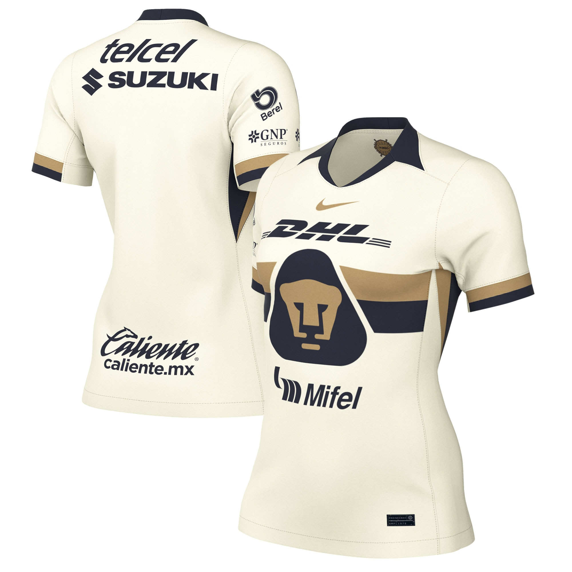 [SJH] Pumas Women's 2025/26 Home Replica Jersey - Cream