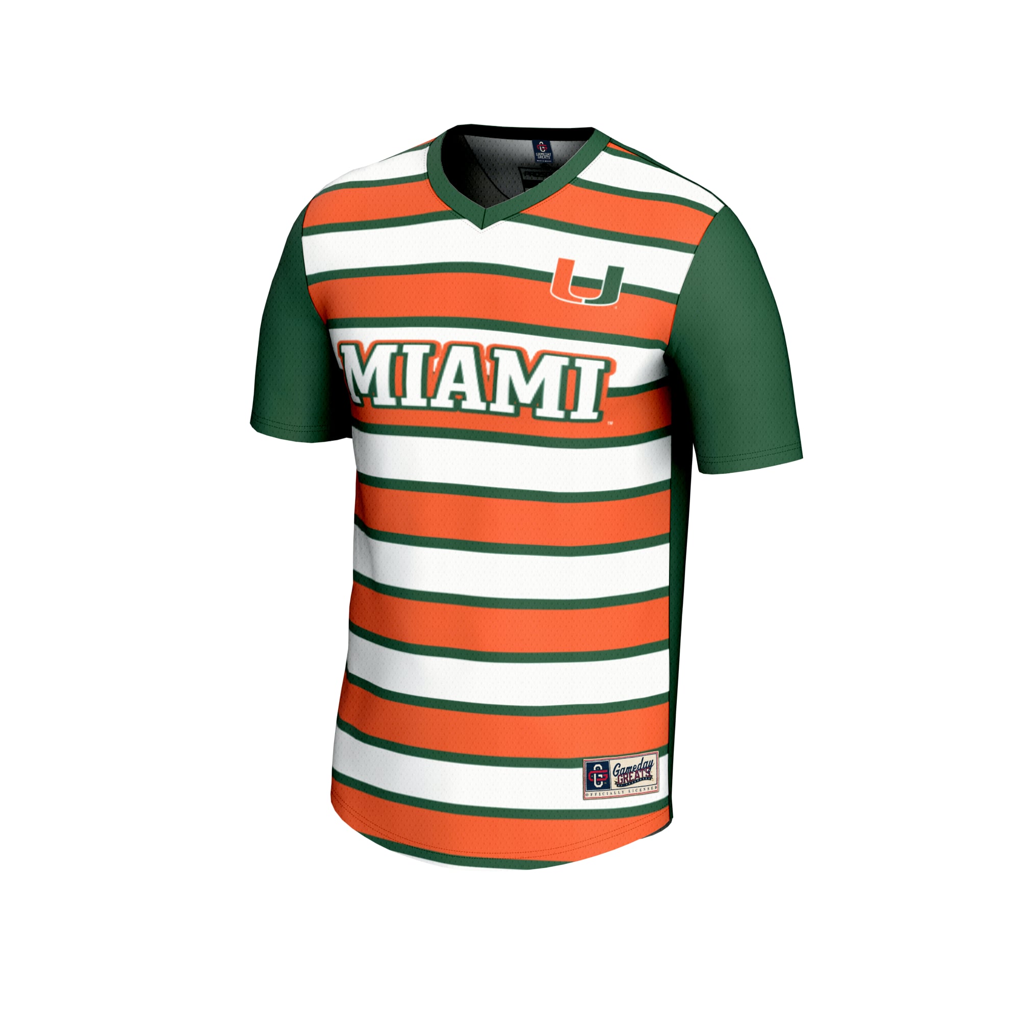 Miami Hurricanes GameDay Greats Youth NIL Pick-A-Player Collegiate Women's Soccer Lightweight Fashion Jersey - Green