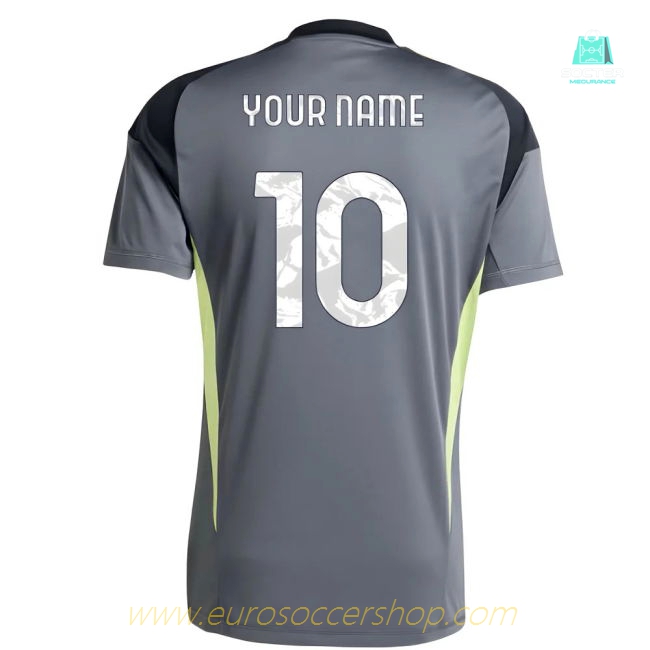 2025-2026 Juventus Home Goalkeeper Shirt (Grey) (Your Name)