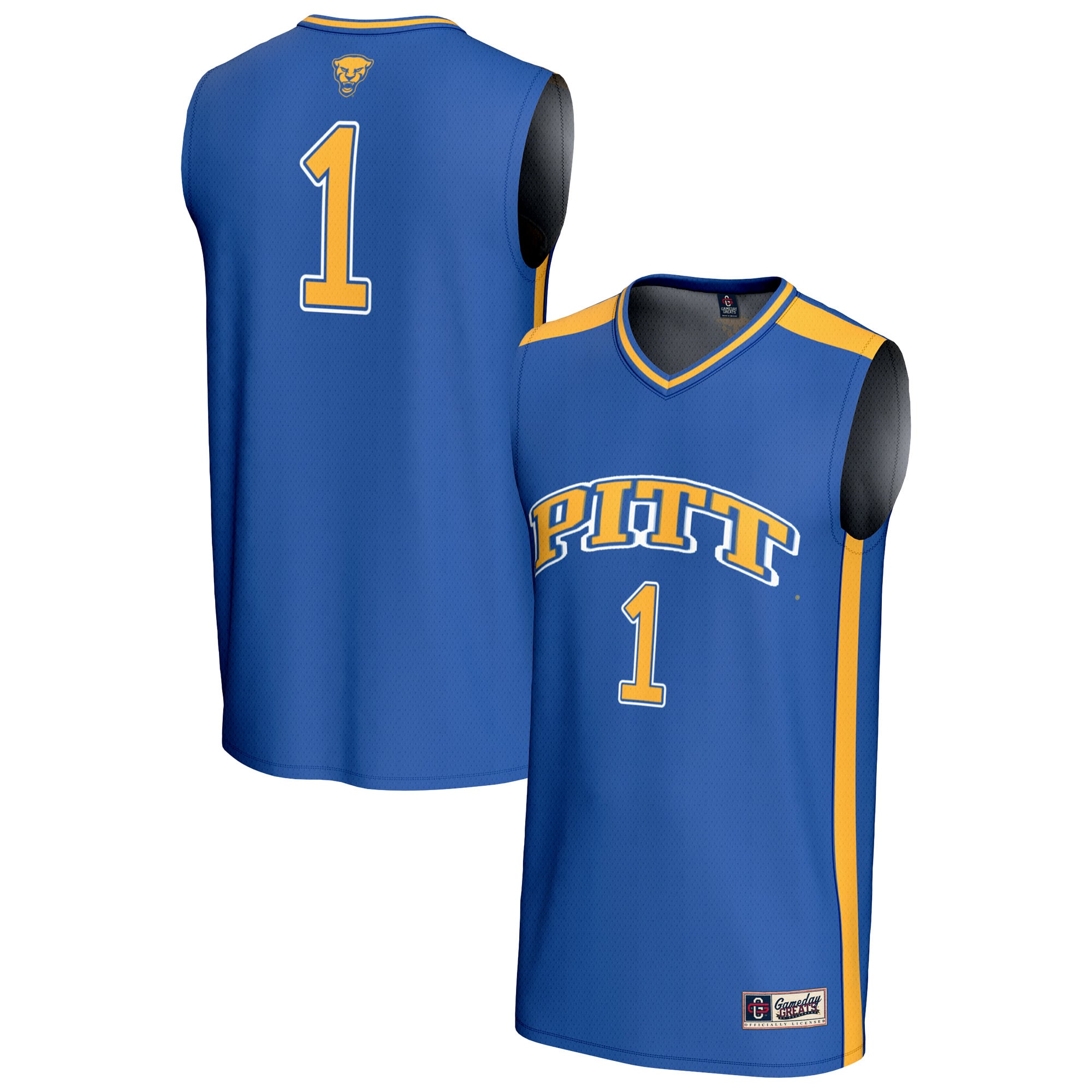 #1 Pitt Panthers GameDay Greats Youth Lightweight Collegiate Basketball Fashion Jersey - Royal