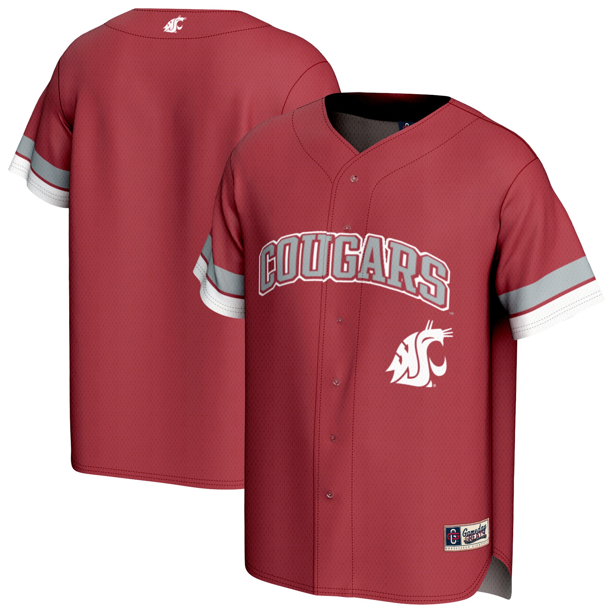 [DDG] Washington State Cougars GameDay Greats Youth Spirit Baseball Jersey - Crimson