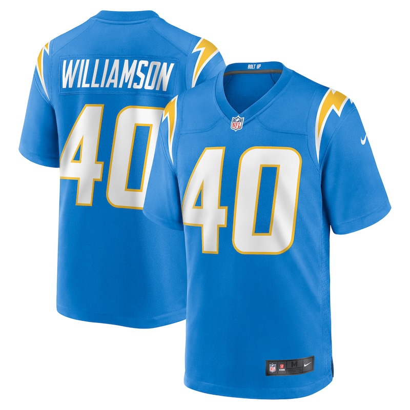 None Kendall Williamson LA Chargers Durable Fan Apparel Game Day Wear