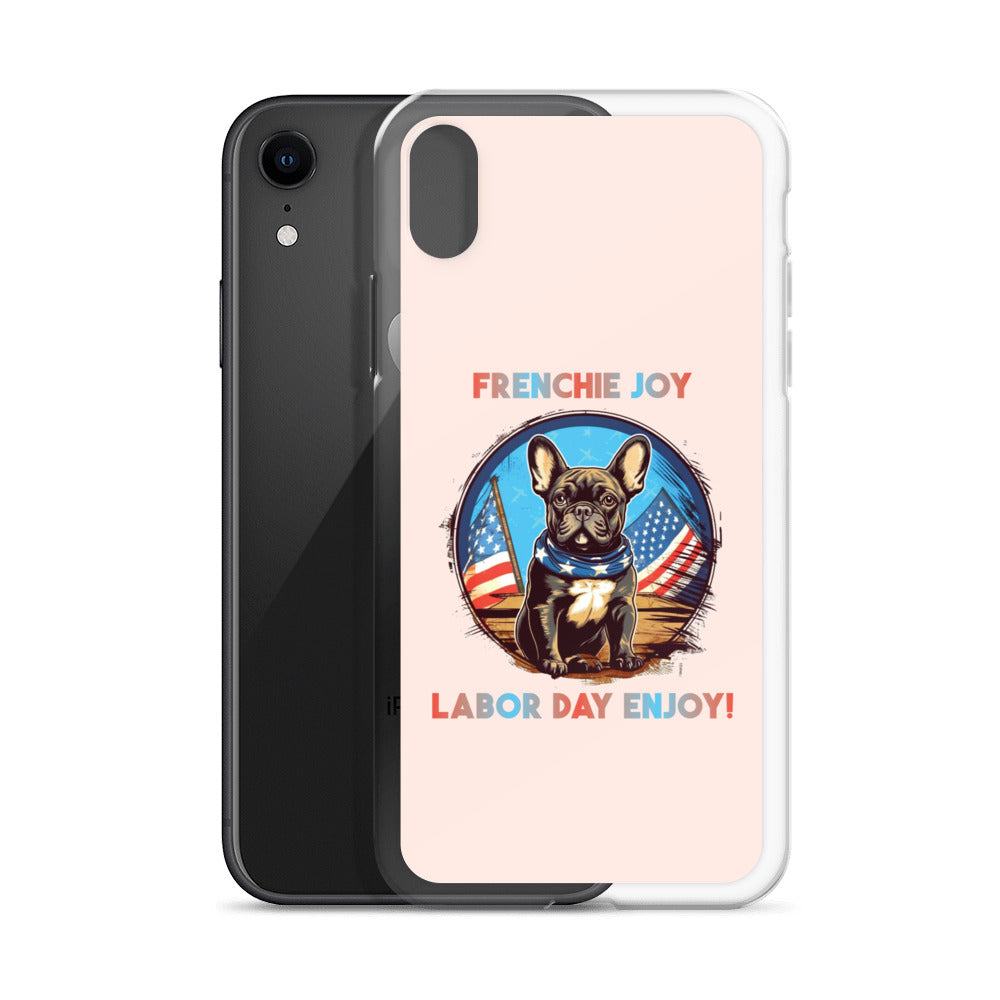 Cozy Frenchie Joy - Clear Case For Iphone® for French Bulldog Lovers