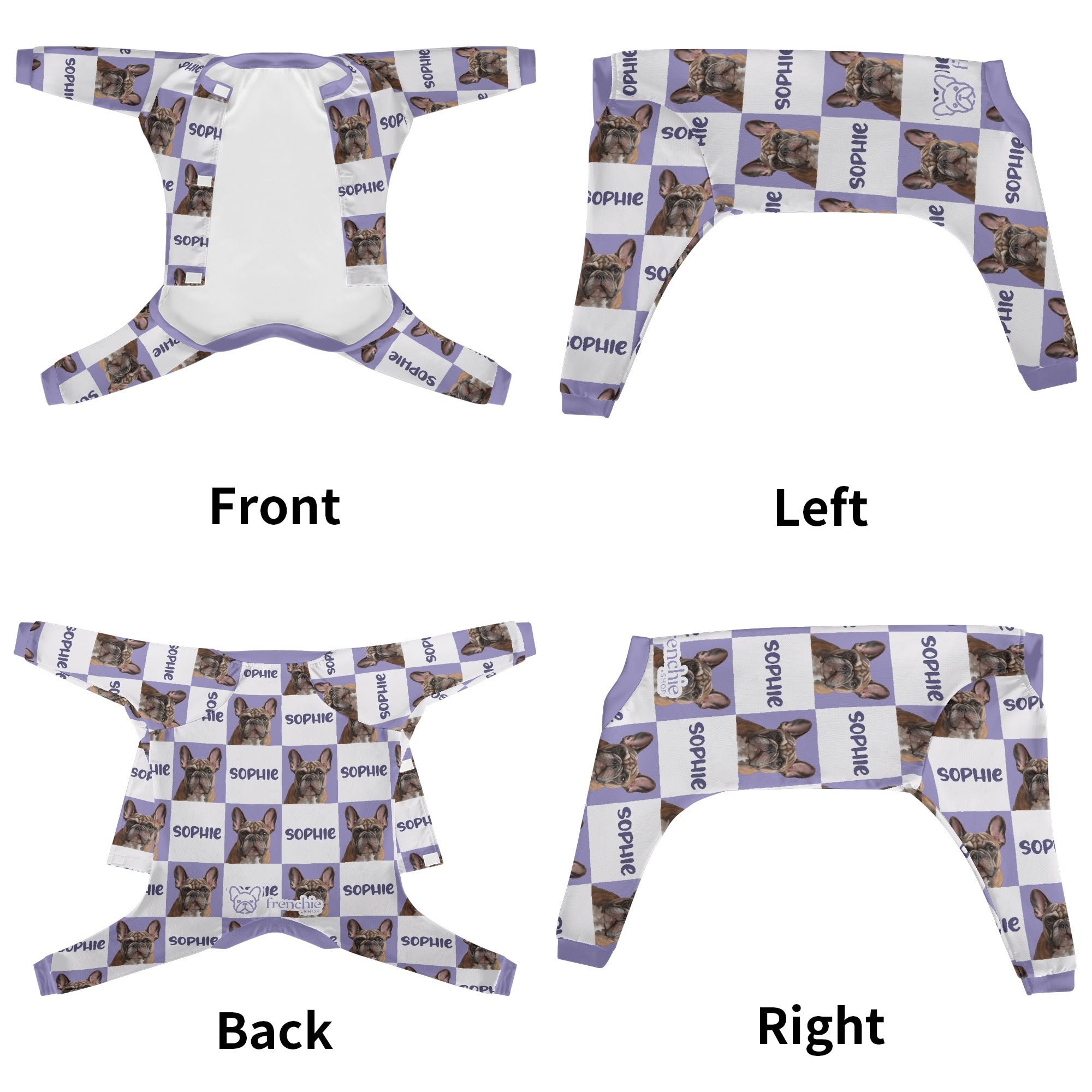 Millie - Personalized French Bulldog Pajamas with Your Frenchie’s Name & Picture – Ultra-Soft, Cozy, and Adorably Unique