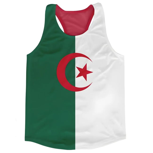 High Algeria Flag Running Vest Player Jersey Cup Professional
