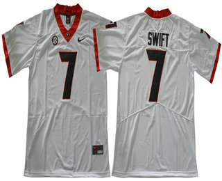 Men's UGA Bulldogs White 2017 college football College Football #7