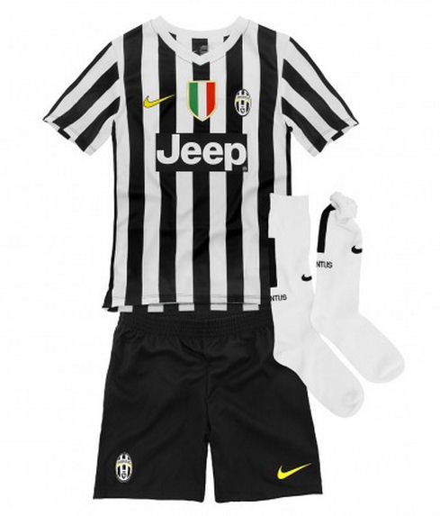 13-14 Juventus Home Jersey Whole KitShirtShortSocks - Official