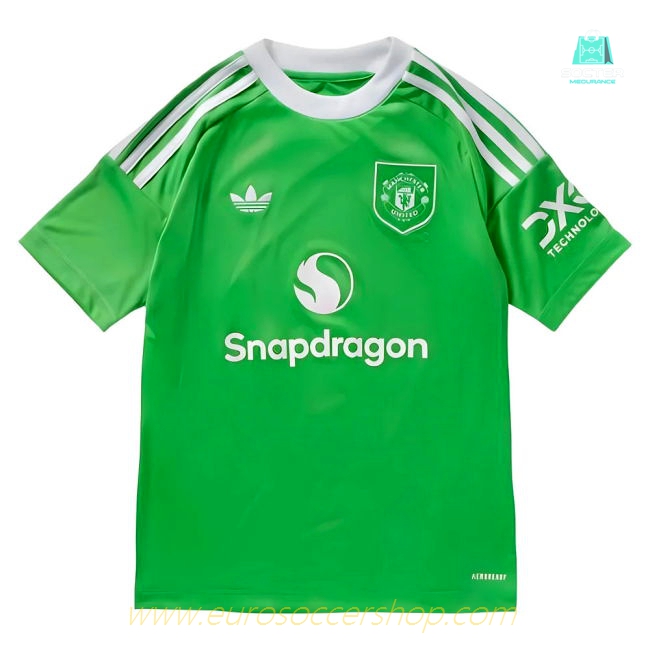 2025-2026 Man Utd Third Goalkeeper Shirt (Green) - Kids