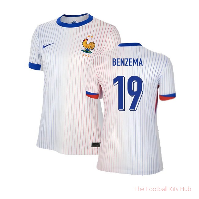 2024-2025 France Away Shirt (Womens) (Benzema 19)
