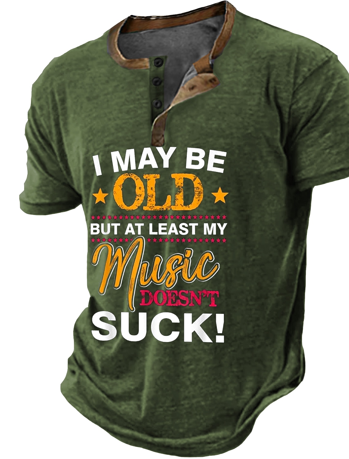 Men's Short Sleeve Graphic T-Shirt with Funny Aging Quote: 