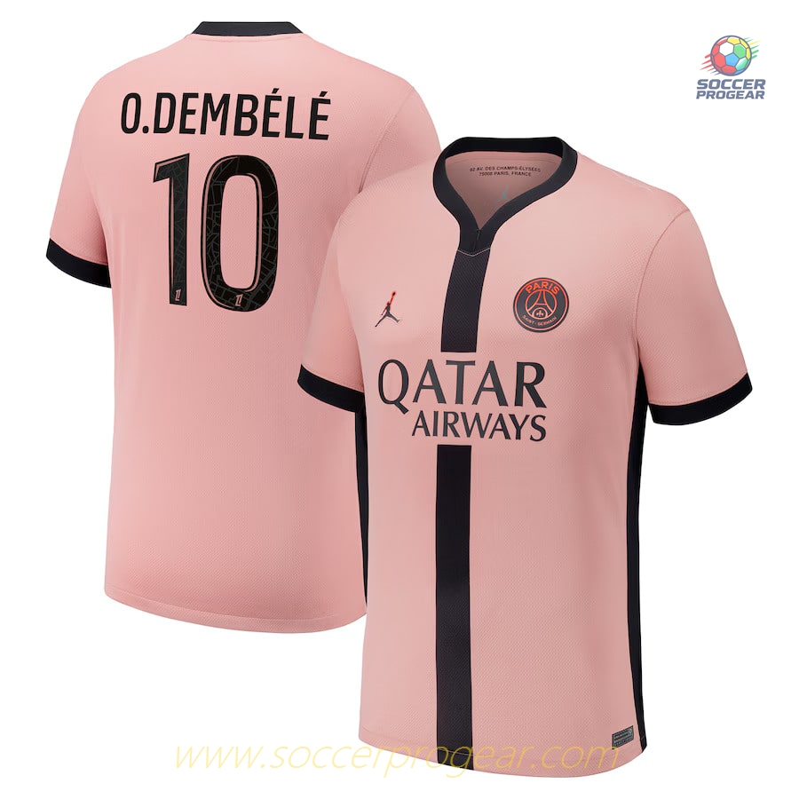 PSG Ligue 1 Uber Eats Third Football Jersey 2024-2025 Season Dembele
