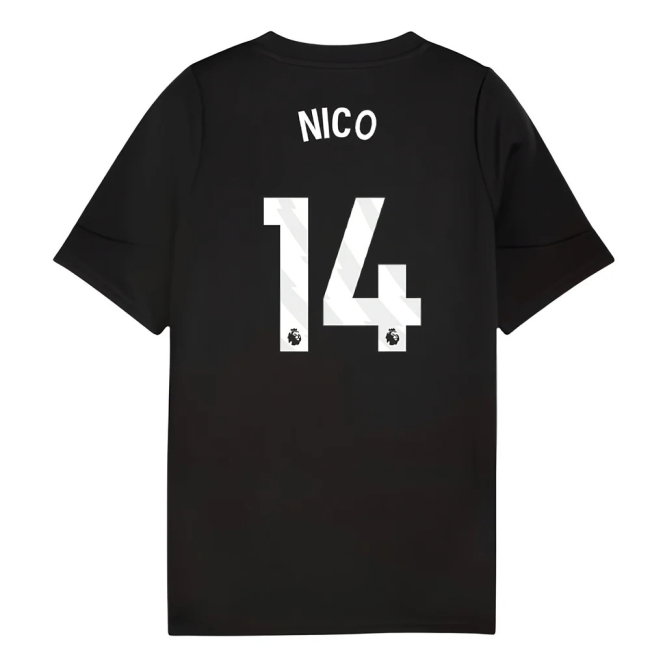 2025-2026 Man City Training Jersey (Black) - Kids (Nico 14)