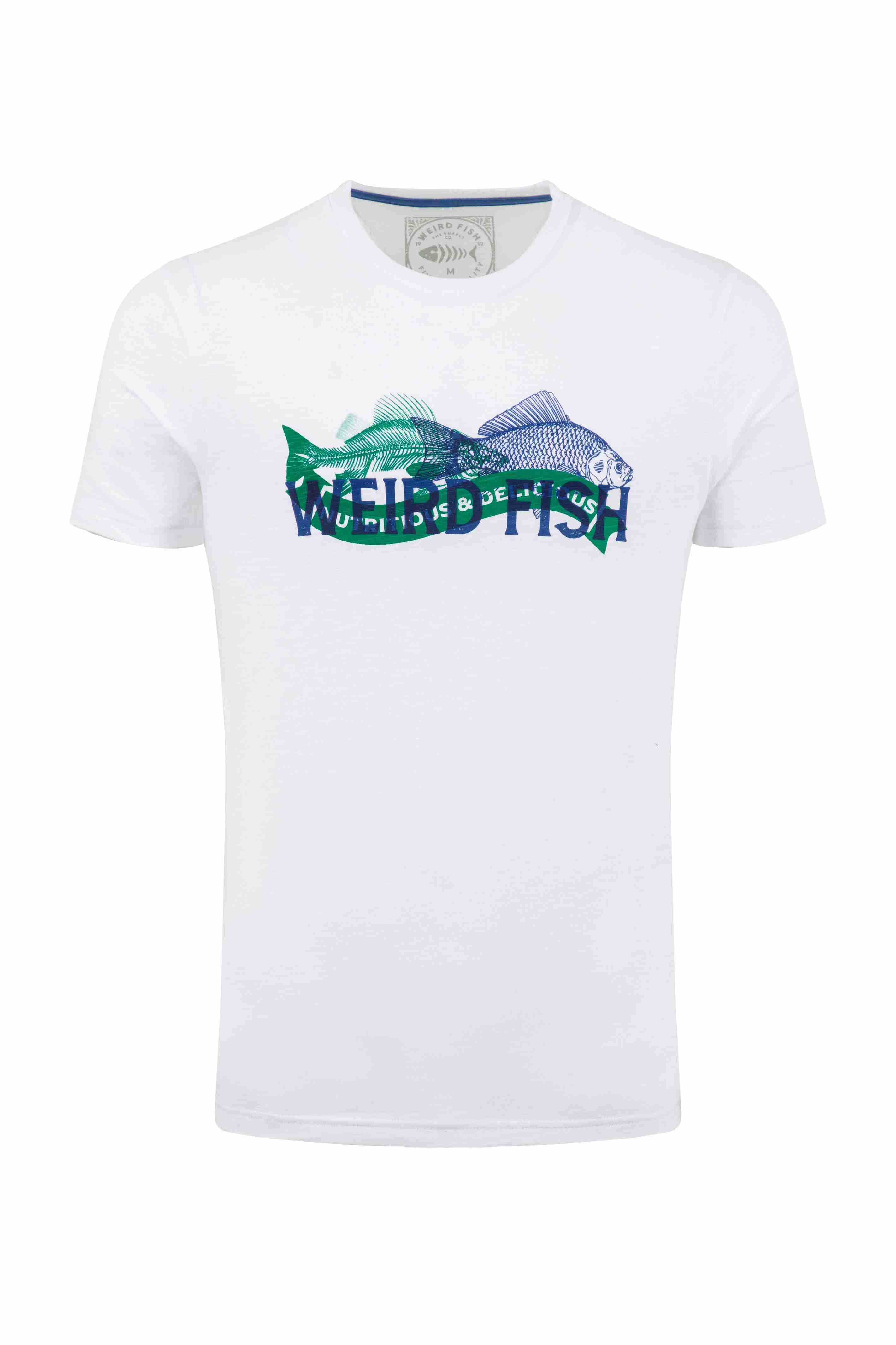 Fishmonger Front Print Graphic T-Shirt White