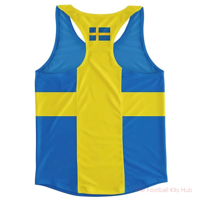 Men Sweden Flag Running Vest