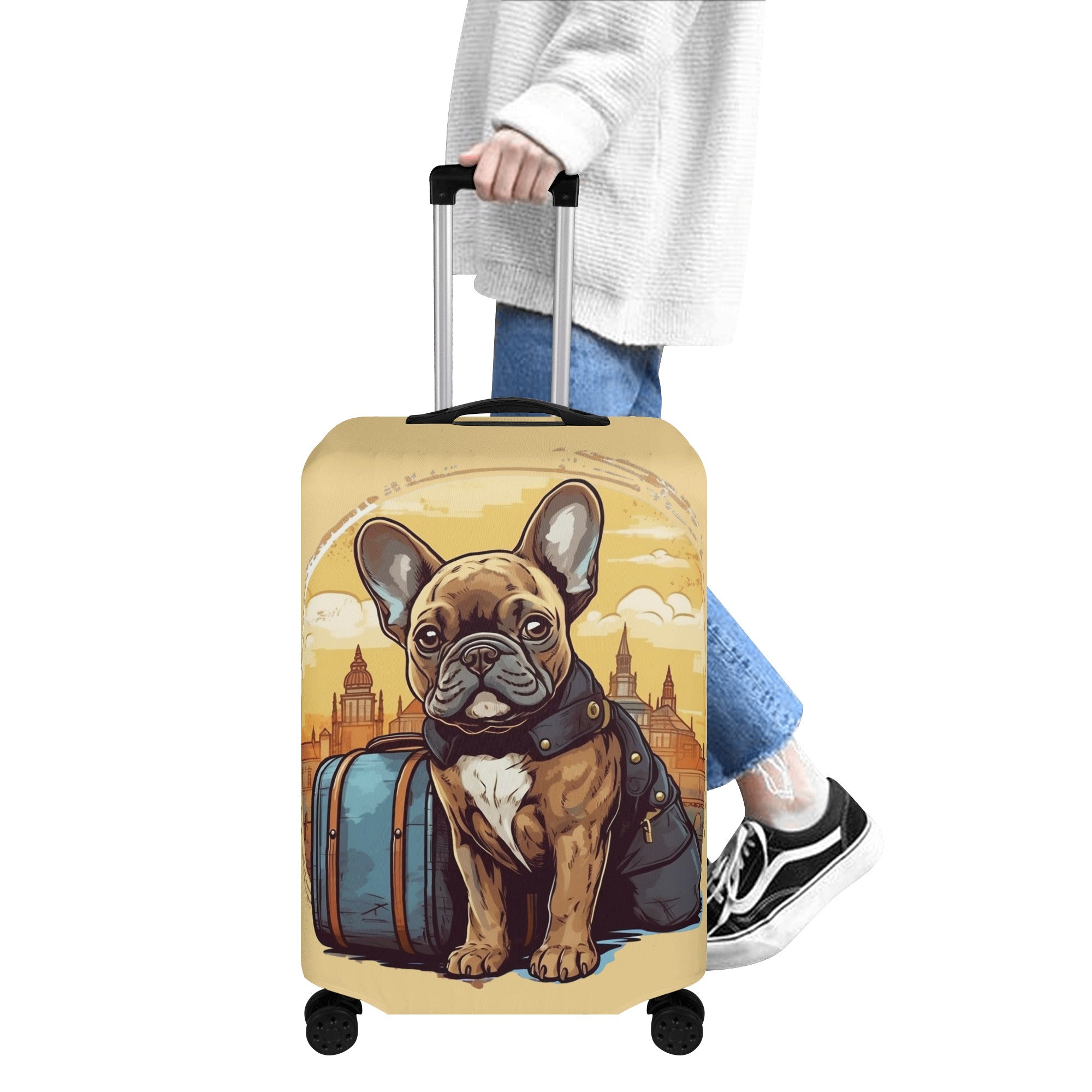 Non-slip Safe Molly - Durable Luggage Cover For French Bulldogs