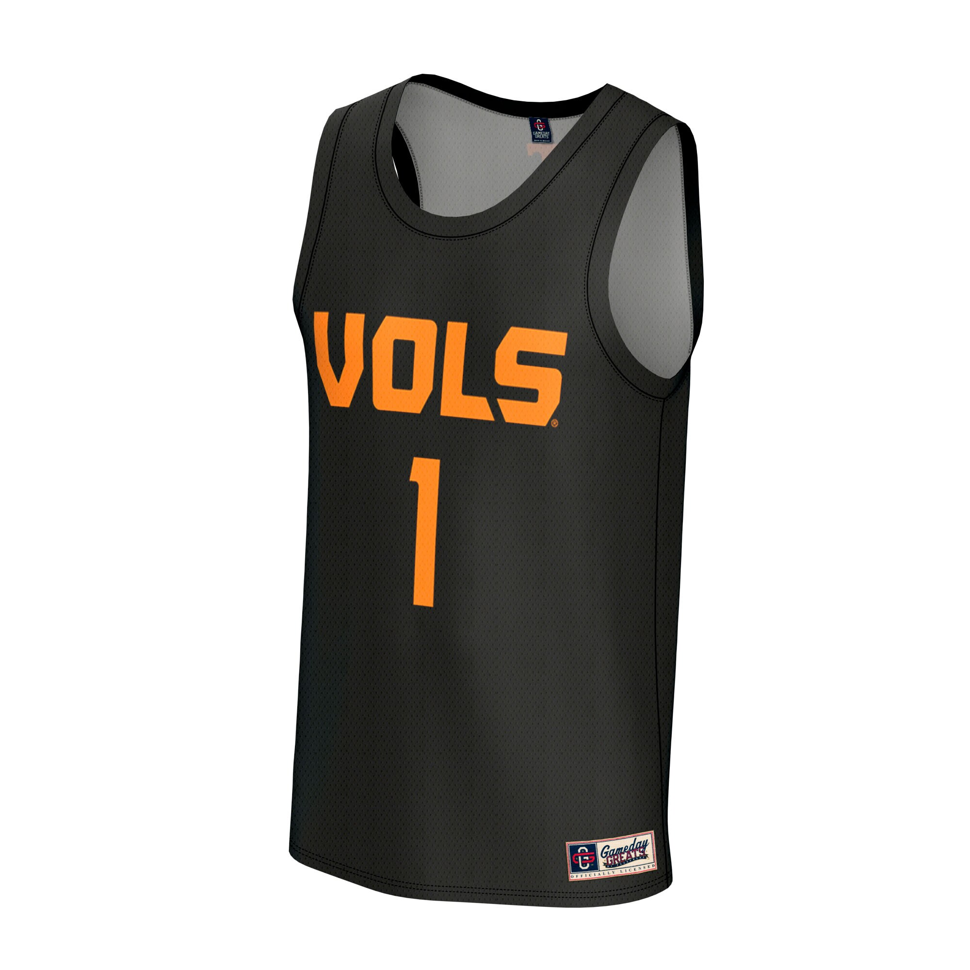 [DDG] Tennessee Volunteers GameDay Greats Lightweight Basketball Fashion Jersey - Black