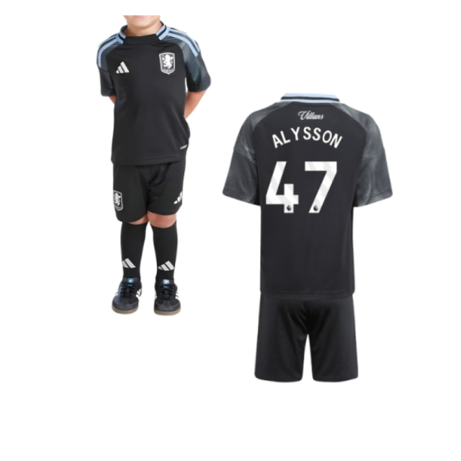 Authentic 2025-2026 Aston Villa Away Mini Kit (alysson 47) - Premium