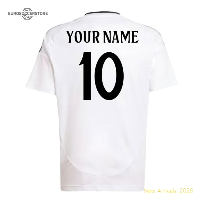 Real Madrid 2024-25 Home Fan Version For Kids Name) Game Day Jersey