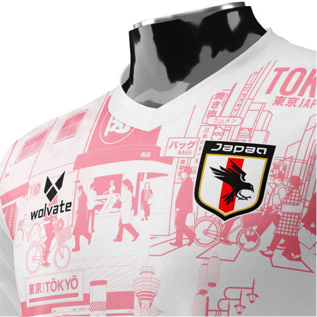 Exclusive-Design World-Class Japan Tokyo Heritage Football Jersey Red