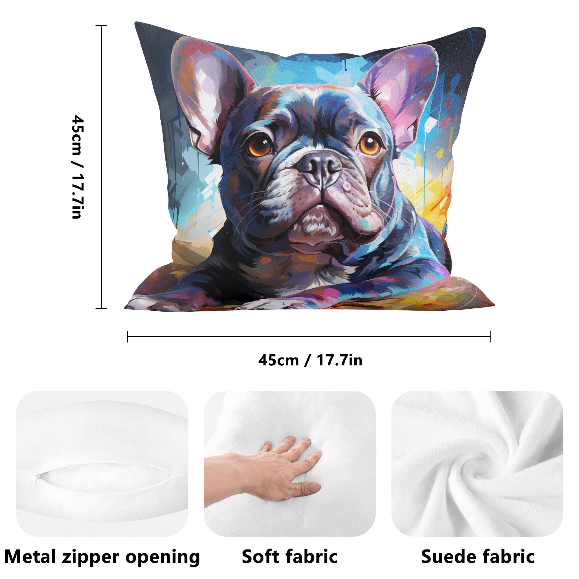 Durable Fashion-Forward Vibrant Pillow Cover for Street Style Durable