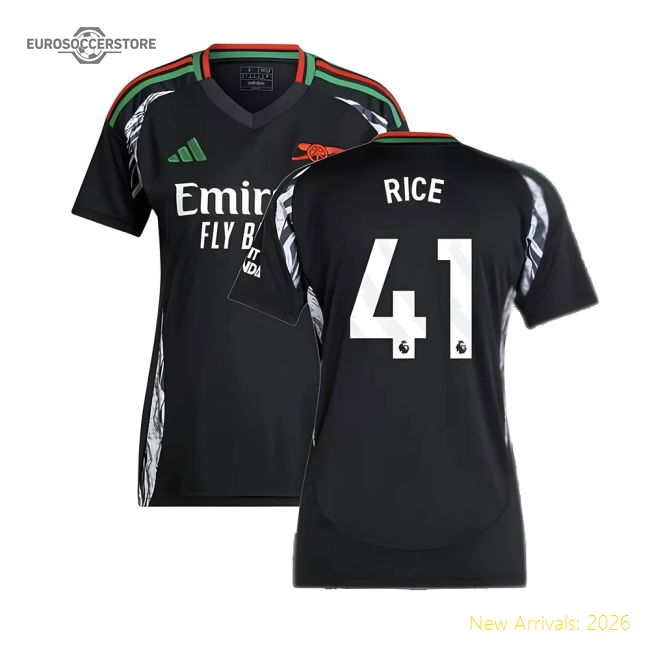 Refined Arsenal Womens Jersey Rice 2024-2025 Smart Fabric