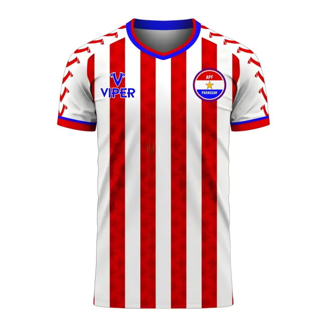 Replica Quality Paraguay Home Fan Shirt (Womens) (Paraguay 2025)