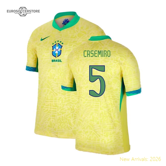 Football Brazil Jersey - Official 2024-2025 Edition Style
