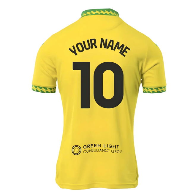 2025-2026 Norwich City Home Shirt (Your Name) | Professional