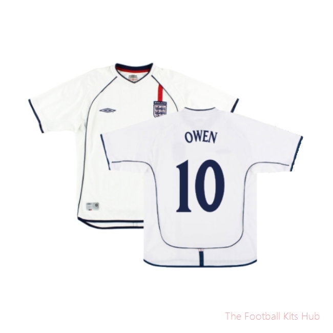England 2001-03 Home Shirt (XL) (Very Good) (OWEN 10)
