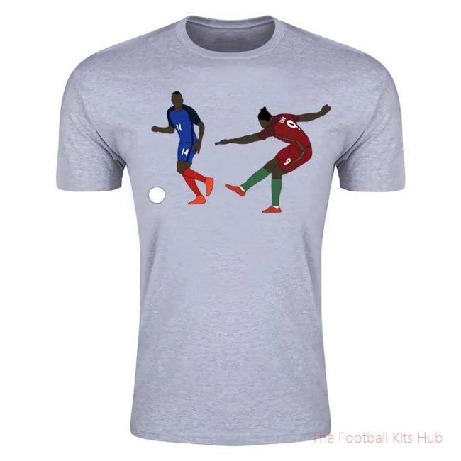 Eder Goal Euro 2016 Cartoon T-Shirt (Grey)