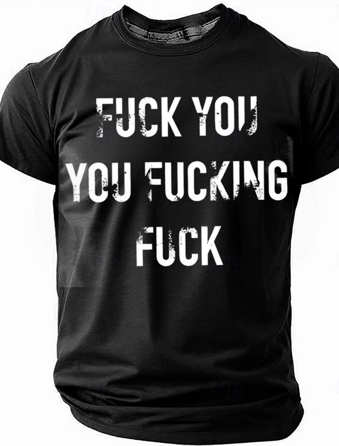 Vintage Washed Cotton Blend T Shirt Shut Up Liver Youre Fine