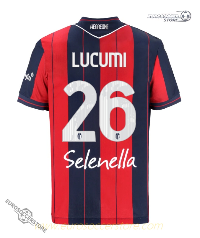 Lucumi's Bologna Home Jersey Number 26 for the 25-26 Season