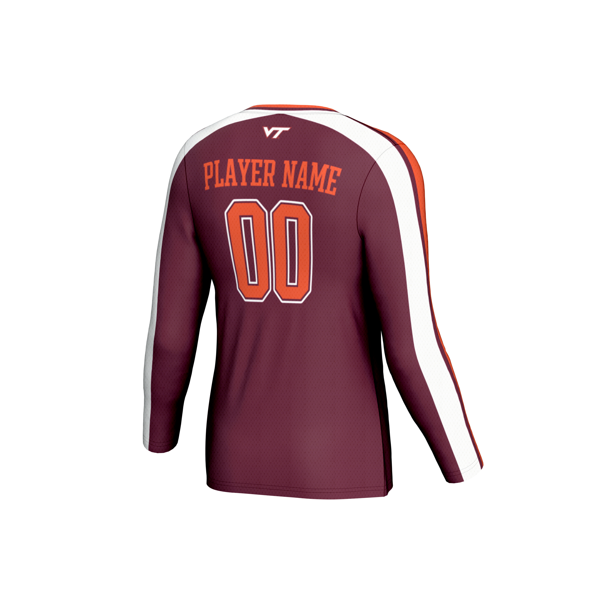 [NJP] Virginia Tech Hokies GameDay Greats Youth NIL Pick-A-Player Collegiate Women's Volleyball Lightweight Fashion Jersey - Maroon