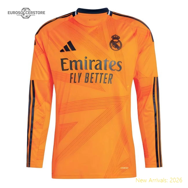 Performance 2024-2025 Real Madrid Long Sleeve Away Shirt