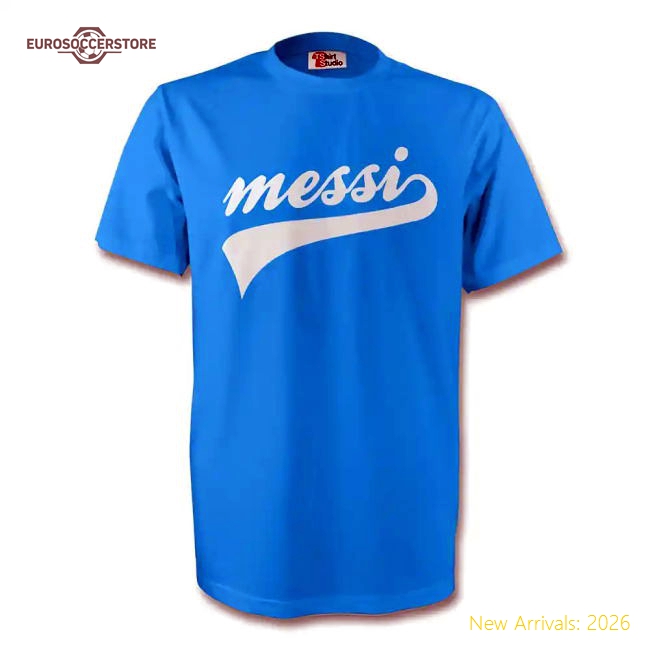 Lionel Messi Argentina Signature Tee (sky Blue) - Kids