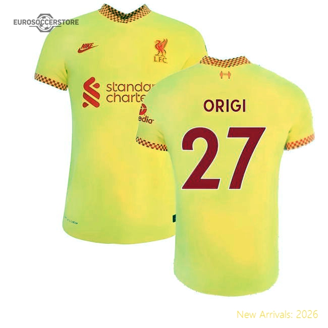 2021-2022 Top Flight Liverpool Shirt Luxury Jersey Origi