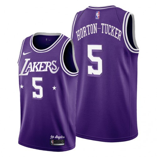 Los Angeles Los Angeles Lakers #5 Talen Horton-Tucker Youth 2021-22 City Edition Purple NBA Jersey Youth