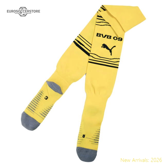 Genuine 2025-2026 Borussia Dortmund Home Socks (Yellow)